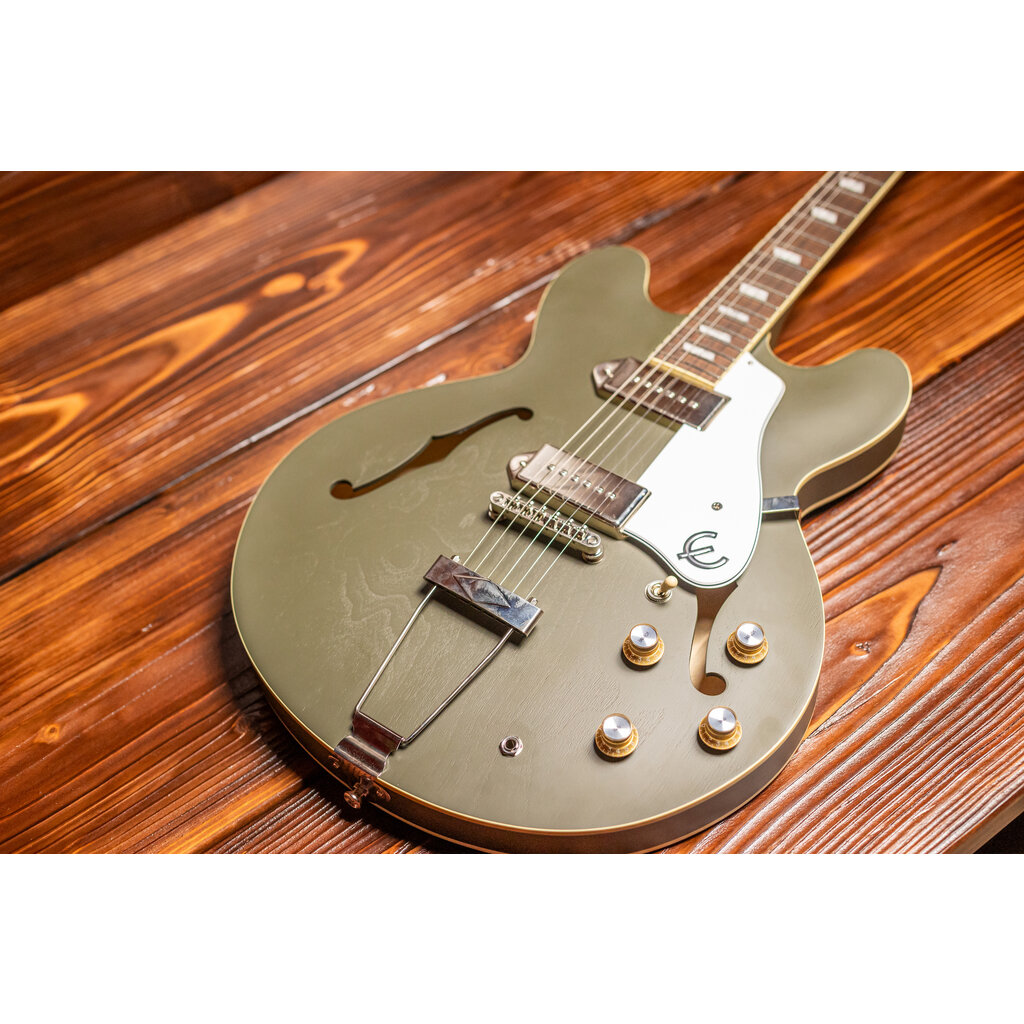 Epiphone Epiphone Casino Semi-Hollow Electric Guitar, Worn Olive Drab (In-Store Pickup Only)