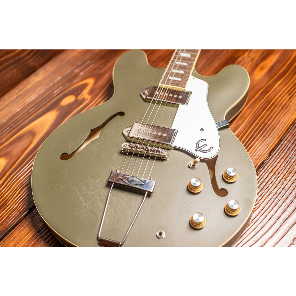 Epiphone Epiphone Casino Semi-Hollow Electric Guitar, Worn Olive Drab (In-Store Pickup Only)