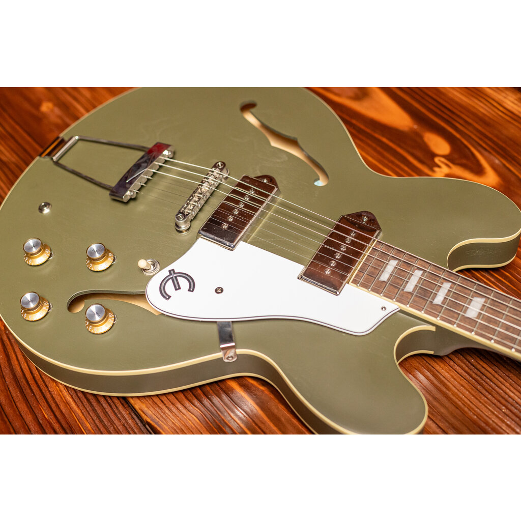 Epiphone Epiphone Casino Semi-Hollow Electric Guitar, Worn Olive Drab (In-Store Pickup Only)