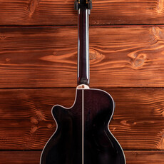 Takamine Takamine TSP158C-12 SBL Thinline Acoustic/Electric Guitar [12-String, Semi-Hard Case Included] See-Thru Black Gloss Finish