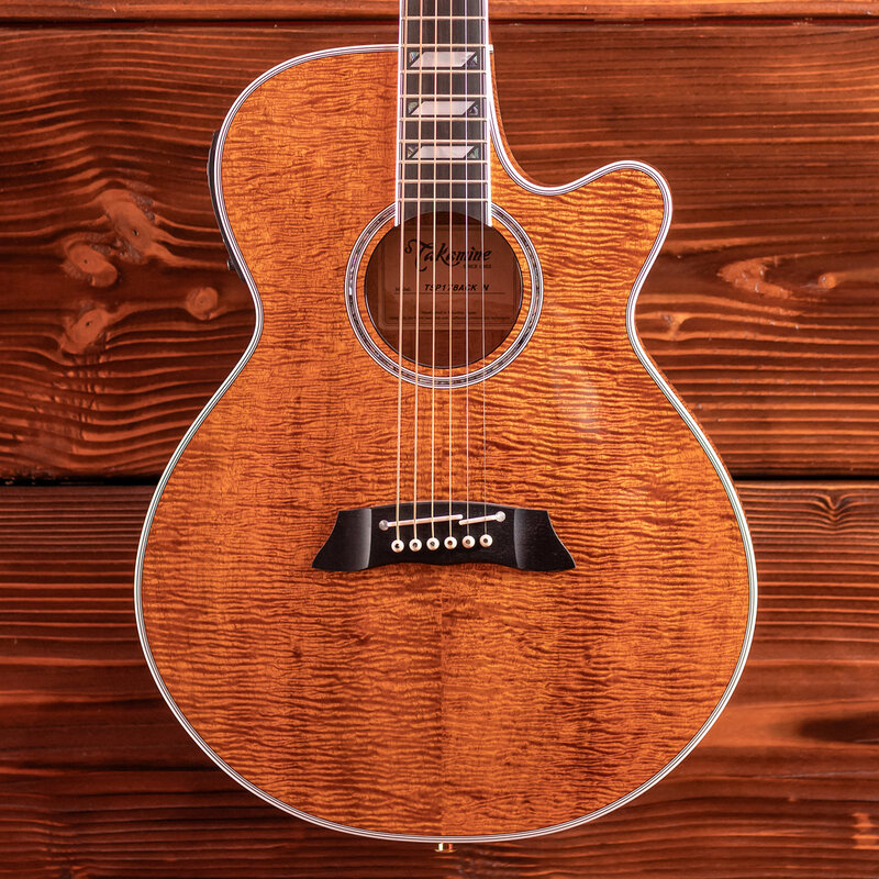 Takamine Takamine TSP178ACK N Thinline Acoustic/Electric Guitar [Semi-Hard Case Included] Koa Natural Gloss