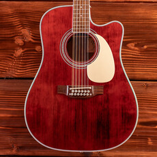 Takamine Takamine JJ325SRC-12 John Jorgenson Model [12-String, Case Included] Gloss Red Stain