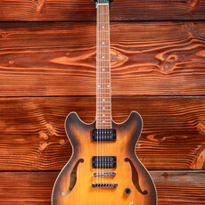 Ibanez Ibanez AS53 Semi-Hollow Electric Guitar, Tobacco Flat
