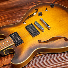 Ibanez Ibanez AS53 Semi-Hollow Electric Guitar, Tobacco Flat