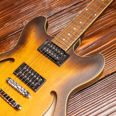 Ibanez Ibanez AS53 Semi-Hollow Electric Guitar, Tobacco Flat