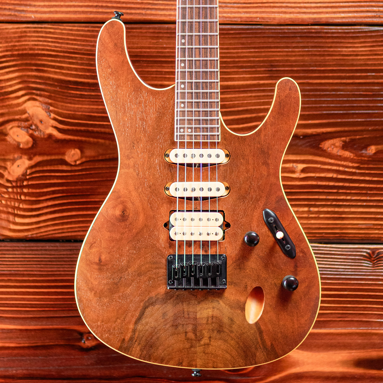 Ibanez Standard SEW761CW Electric Guitar, Natural Flat - Music