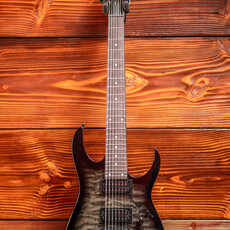 Ibanez Ibanez Gio GRG7221QA 7-String Electric Guitar, Transparent Black Sunburst Ibanez Ibanez Gio GRG7221QA 7-String Electric Guitar, Transparent Black Sunburst