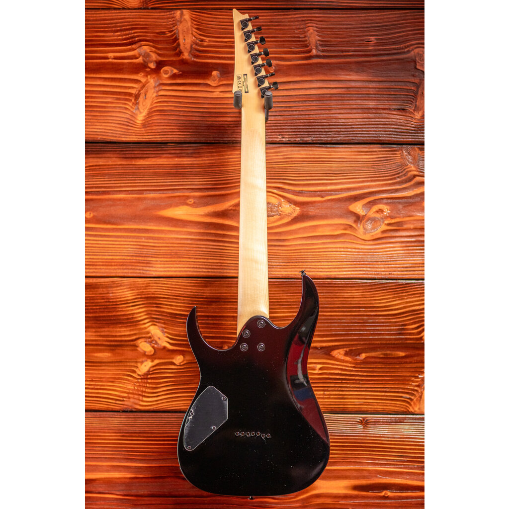 Ibanez Ibanez Gio GRG7221QA 7-String Electric Guitar, Transparent Black Sunburst