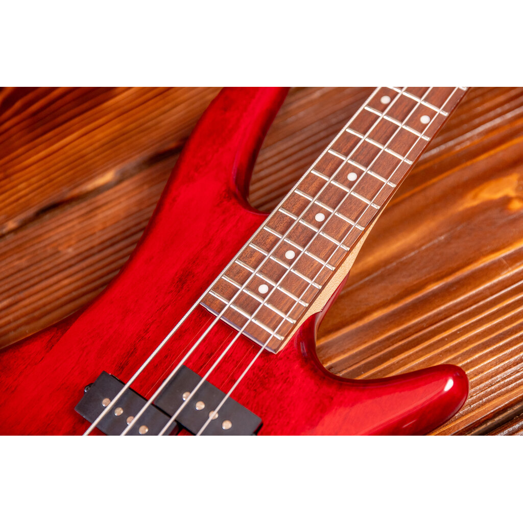 Ibanez Ibanez Mikro Gio SR20 Electric Bass, Transparent Red