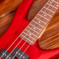 Ibanez Ibanez Mikro Gio SR20 Electric Bass, Transparent Red