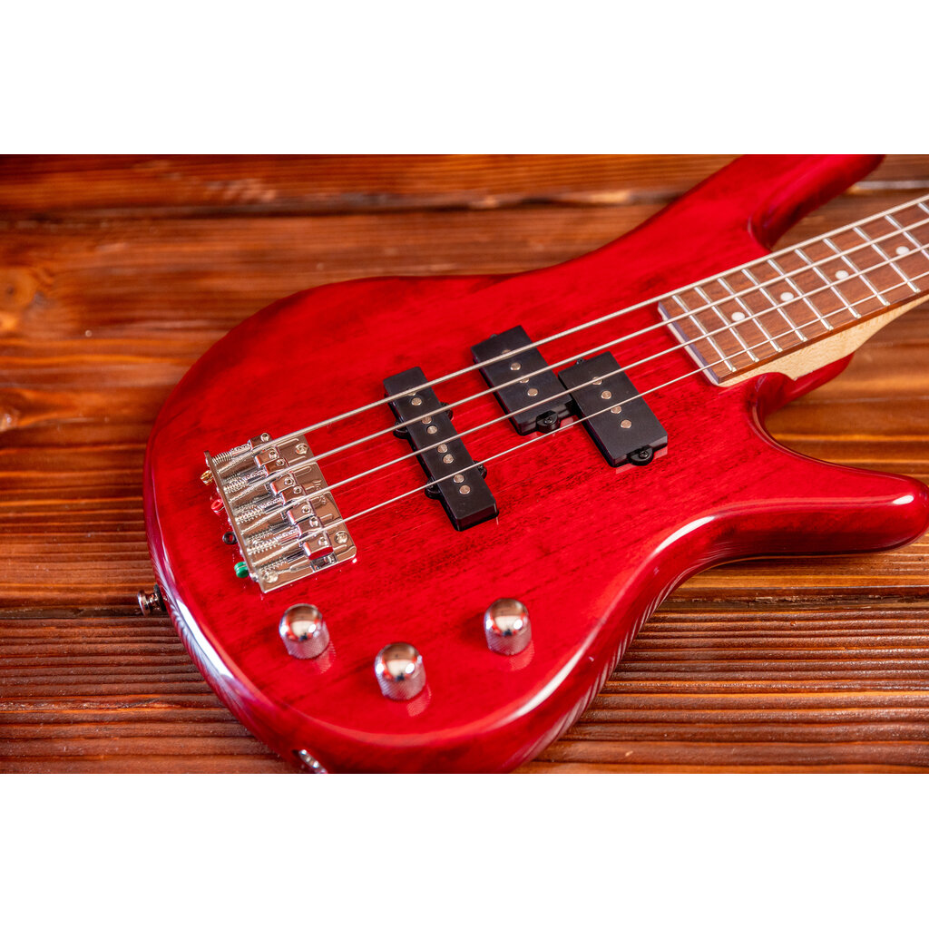 Ibanez Ibanez Mikro Gio SR20 Electric Bass, Transparent Red