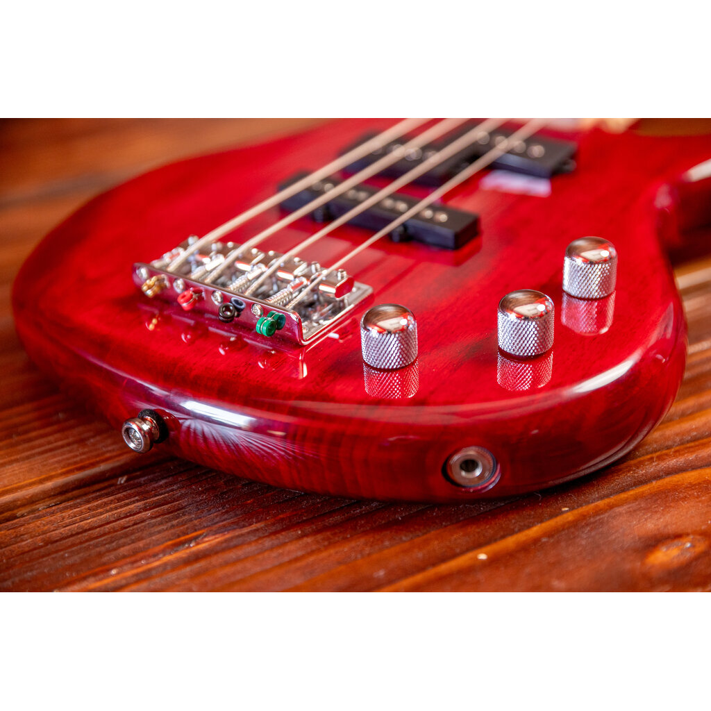 Ibanez Ibanez Mikro Gio SR20 Electric Bass, Transparent Red