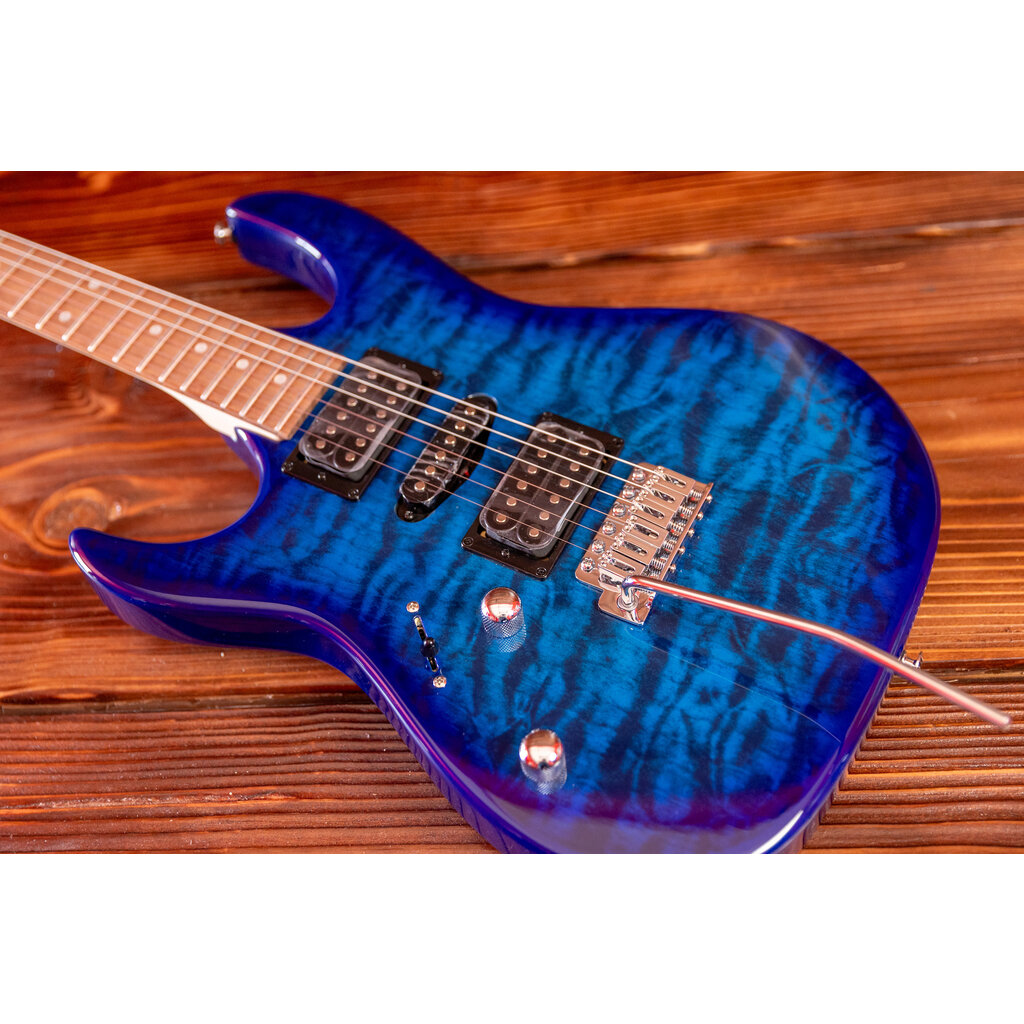 Ibanez Ibanez Gio GRX70 Electric Guitar [Left Handed] Transparent Blue Burst