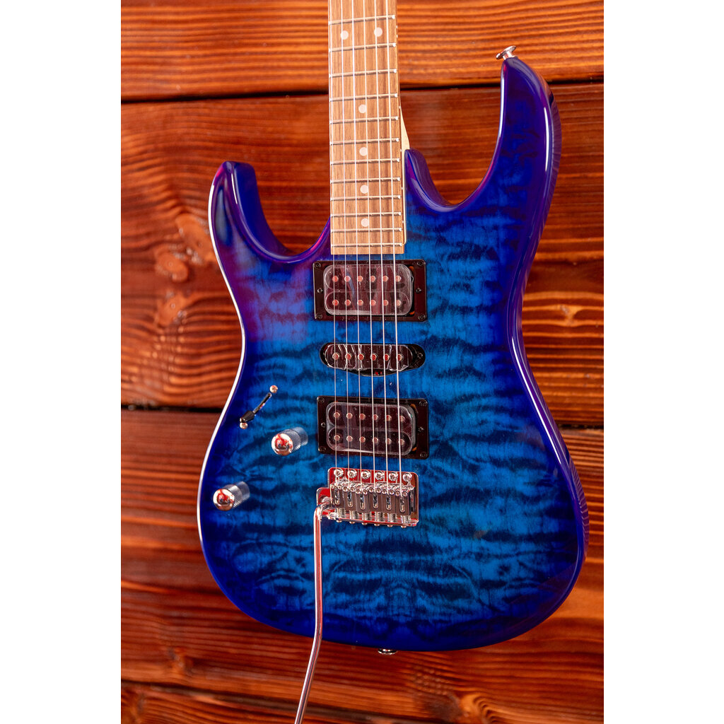 Ibanez Ibanez Gio GRX70 Electric Guitar [Left Handed] Transparent Blue Burst