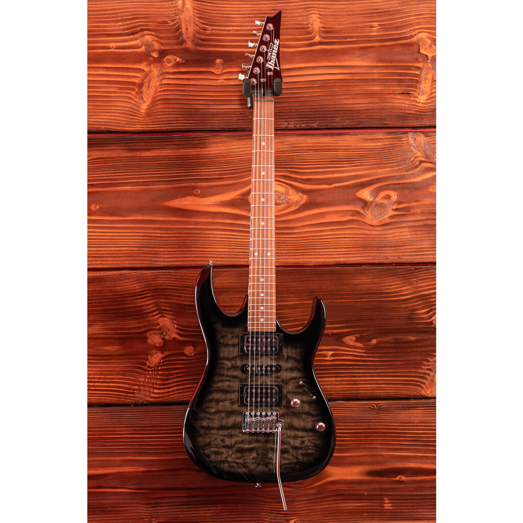 Ibanez Ibanez Gio GRX70QA Electric Guitar, Transparent Black Sunburst