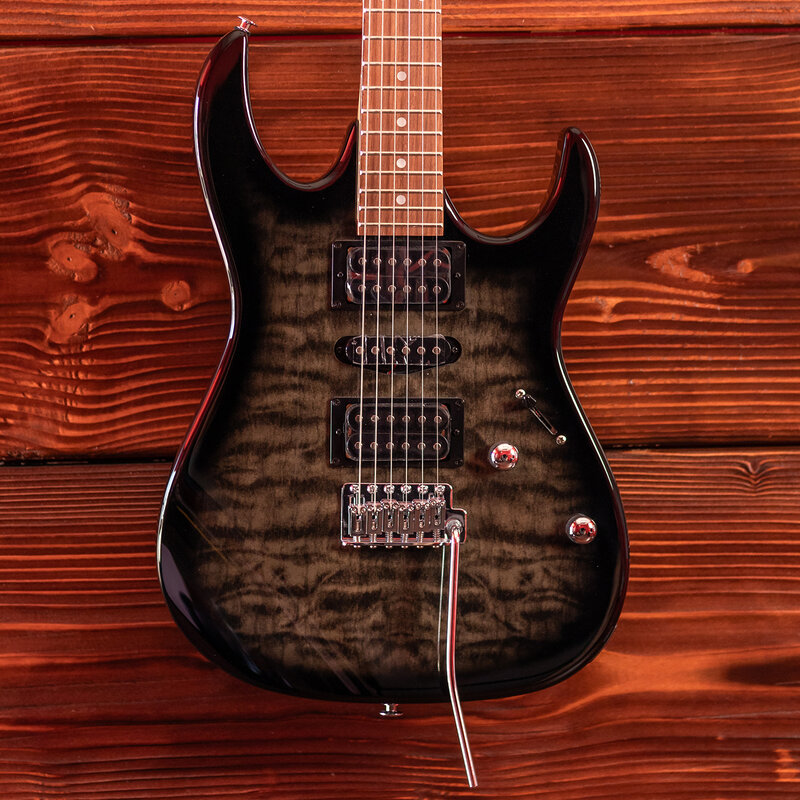 Ibanez Ibanez Gio GRX70QA Electric Guitar, Transparent Black Sunburst
