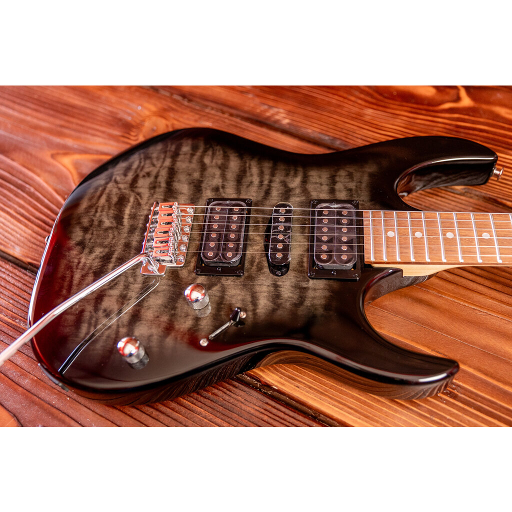 Ibanez Ibanez Gio GRX70QA Electric Guitar, Transparent Black Sunburst