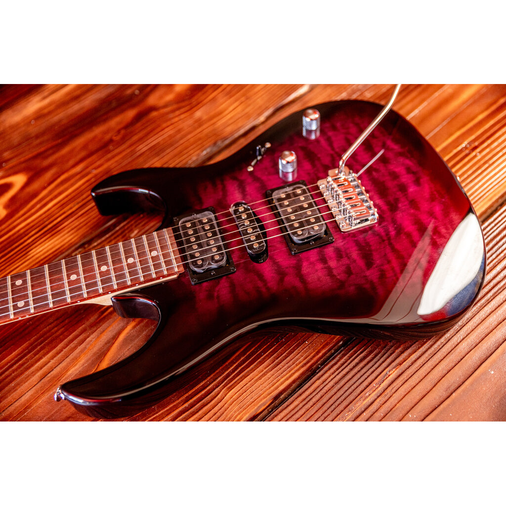 Ibanez Ibanez Gio GRX70QA Electric Guitar, Transparent Violet Sunburst