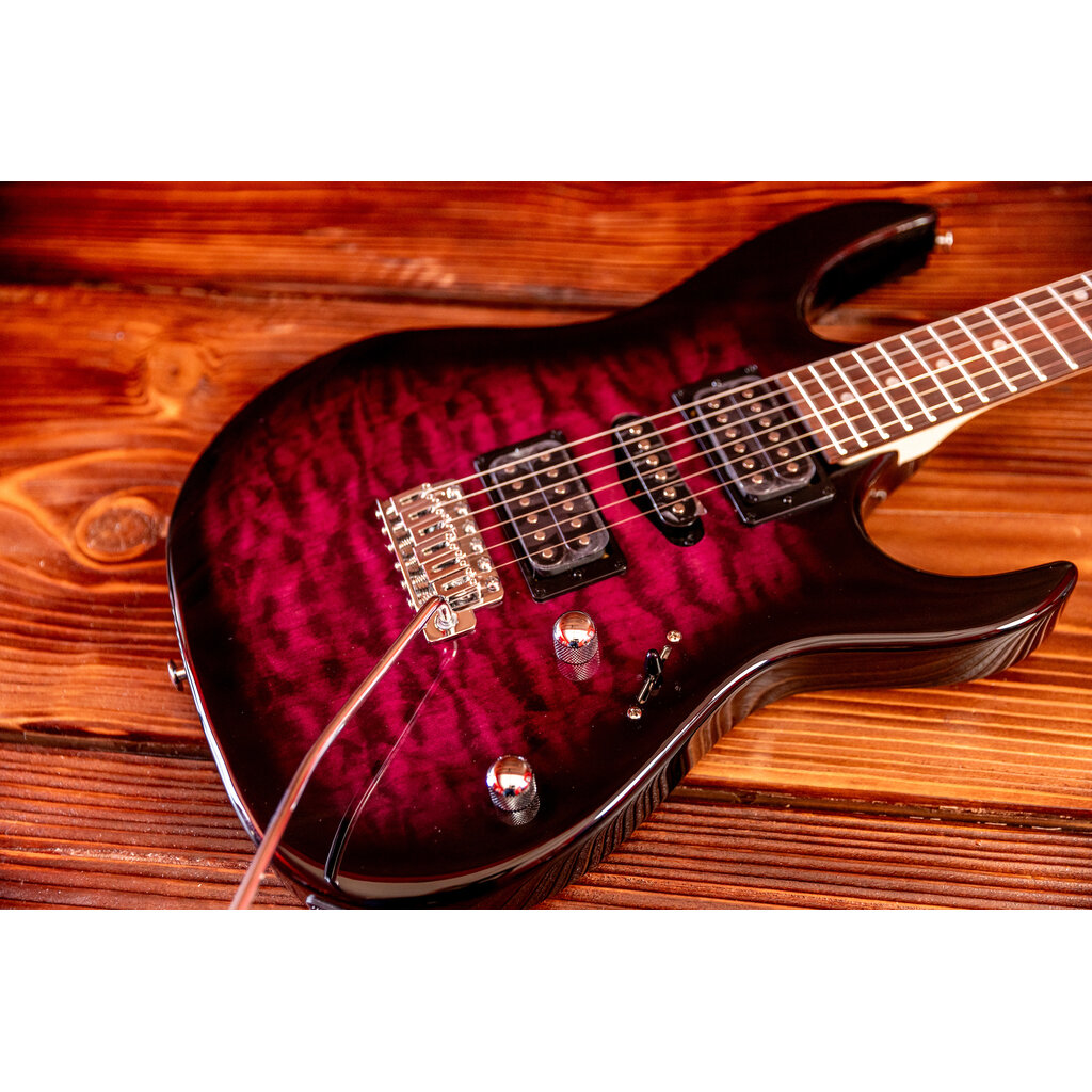 Ibanez Ibanez Gio GRX70QA Electric Guitar, Transparent Violet Sunburst