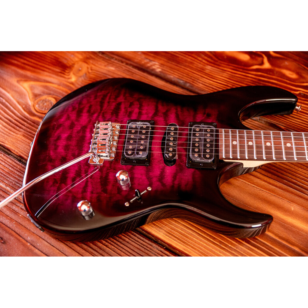 Ibanez Ibanez Gio GRX70QA Electric Guitar, Transparent Violet Sunburst