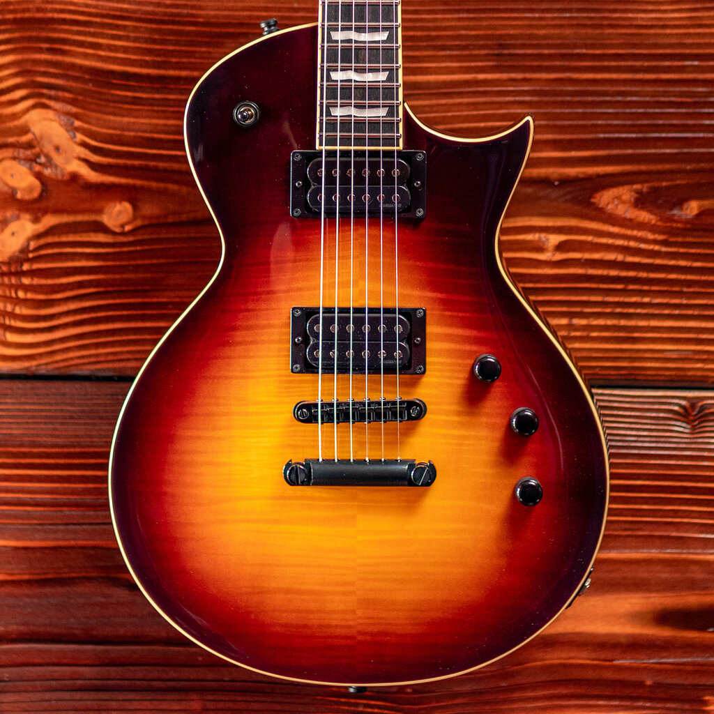ESP/LTD ESP E-II Eclipse Electric Guitar Full Thickness, Tobacco Sunburst (Hardshell Case Included)