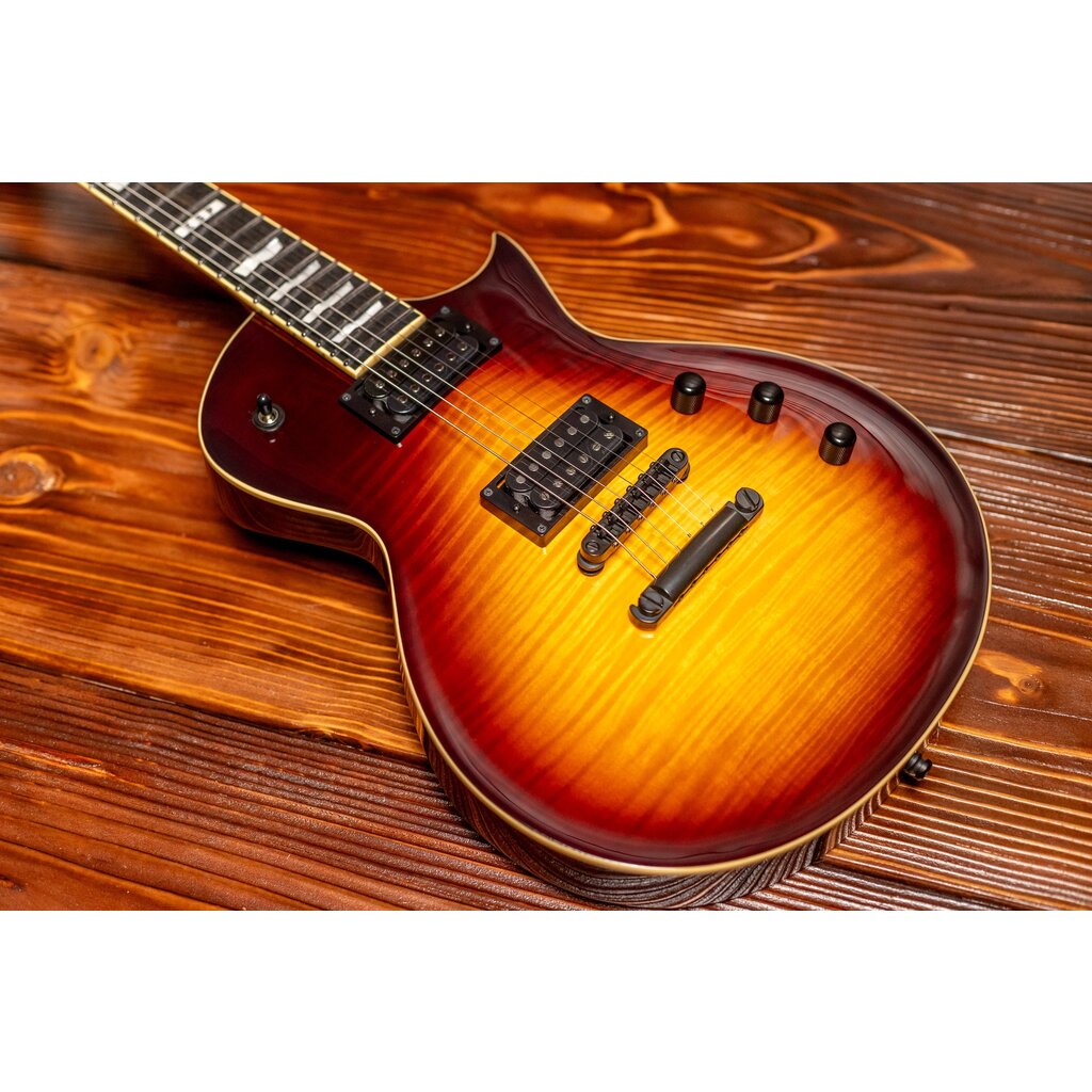 ESP/LTD ESP E-II Eclipse Electric Guitar Full Thickness, Tobacco Sunburst (Hardshell Case Included)