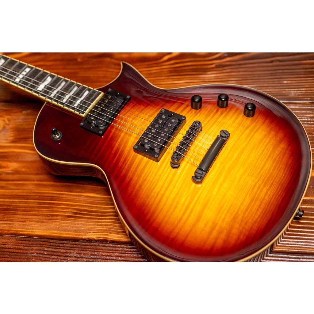 ESP/LTD ESP E-II Eclipse Electric Guitar Full Thickness, Tobacco Sunburst (Hardshell Case Included)