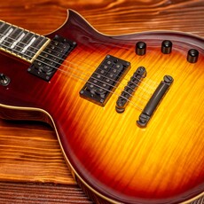 ESP/LTD ESP E-II Eclipse Electric Guitar Full Thickness, Tobacco Sunburst (Hardshell Case Included)