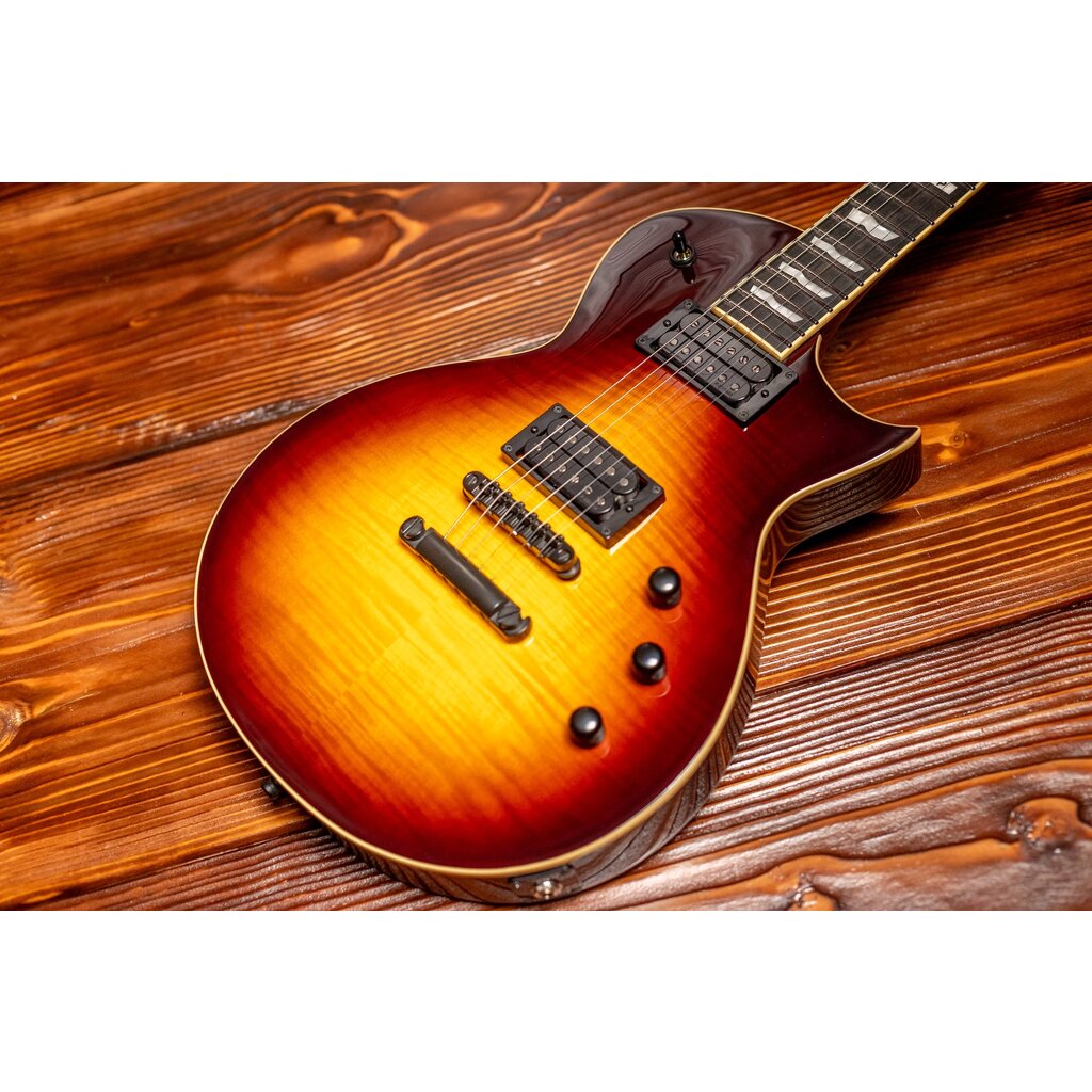 ESP/LTD ESP E-II Eclipse Electric Guitar Full Thickness, Tobacco Sunburst (Hardshell Case Included)