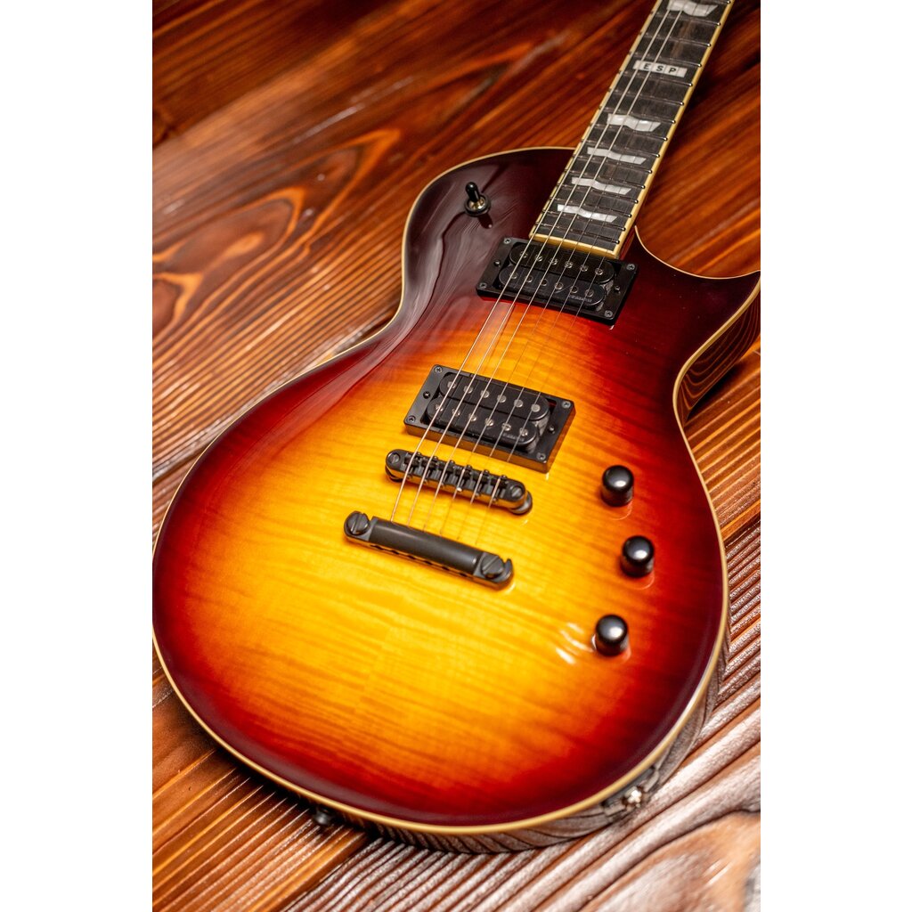 ESP/LTD ESP E-II Eclipse Electric Guitar Full Thickness, Tobacco Sunburst (Hardshell Case Included)