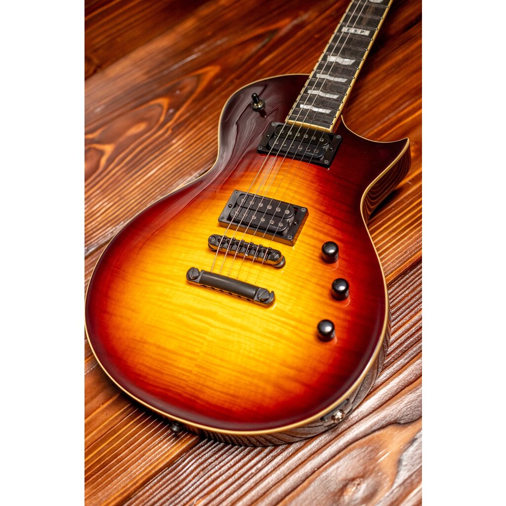 ESP/LTD ESP E-II Eclipse Electric Guitar Full Thickness, Tobacco Sunburst (Hardshell Case Included)