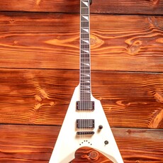 ESP/LTD ESP E-II Arrow Electric Guitar, Snow White (Hardshell Case Included)