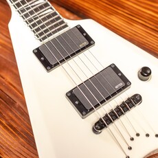 ESP/LTD ESP E-II Arrow Electric Guitar, Snow White (Hardshell Case Included)
