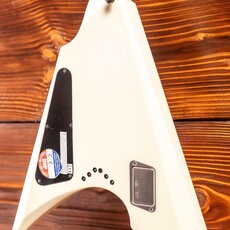 ESP/LTD ESP E-II Arrow Electric Guitar, Snow White (Hardshell Case Included)