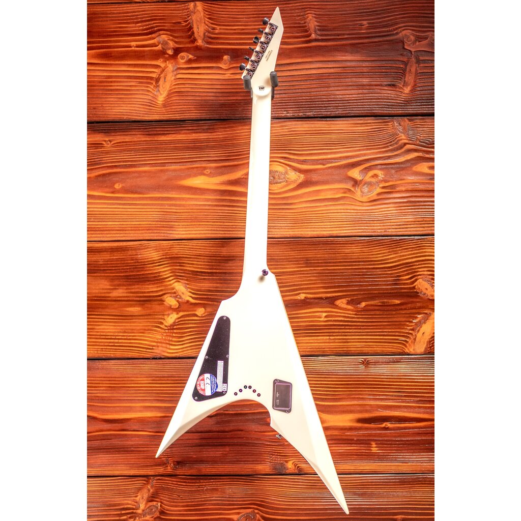 ESP/LTD ESP E-II Arrow Electric Guitar, Snow White (Hardshell Case Included)
