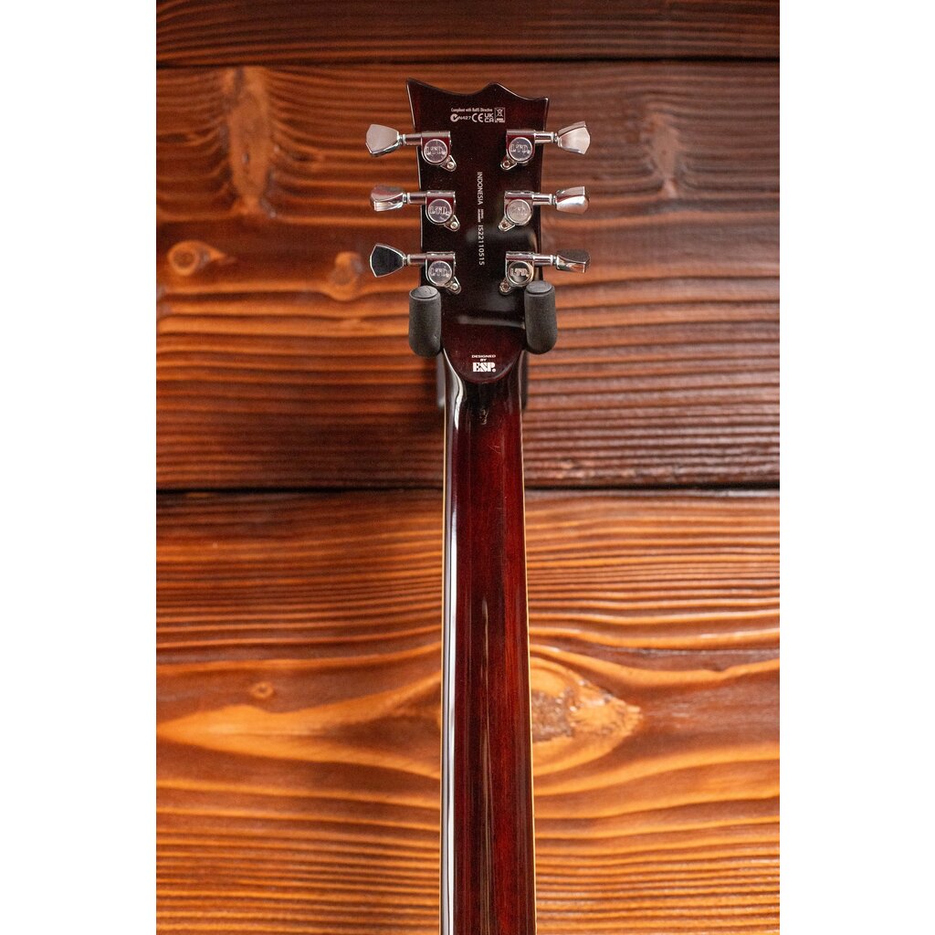 ESP/LTD LTD EC-256FM Electric Guitar, Dark Brown Sunburst