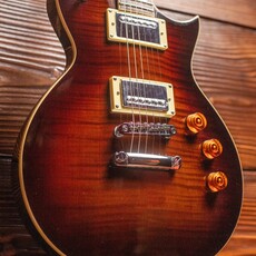 ESP/LTD LTD EC-256FM Electric Guitar, Dark Brown Sunburst