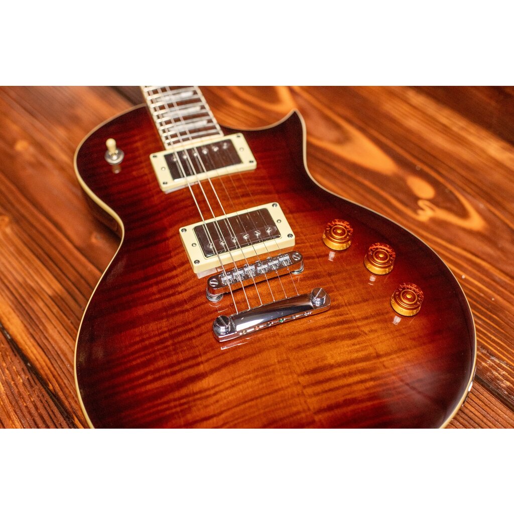 ESP/LTD LTD EC-256FM Electric Guitar, Dark Brown Sunburst