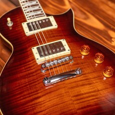 ESP/LTD LTD EC-256FM Electric Guitar, Dark Brown Sunburst