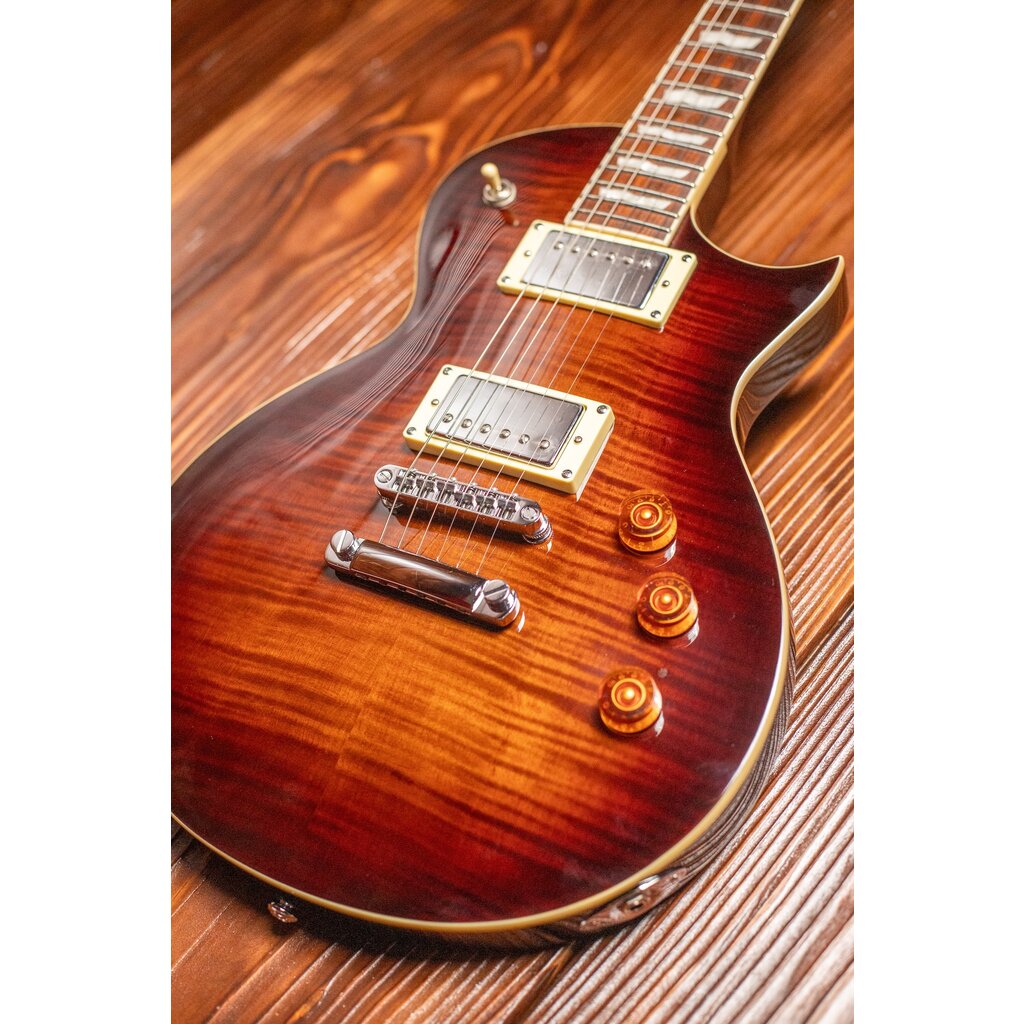 ESP/LTD LTD EC-256FM Electric Guitar, Dark Brown Sunburst