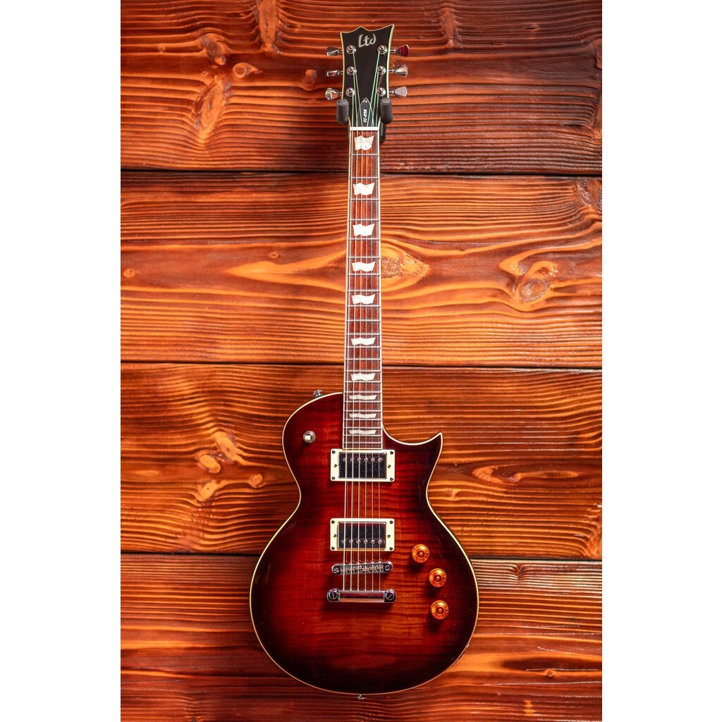 ESP/LTD LTD EC-256FM Electric Guitar, Dark Brown Sunburst