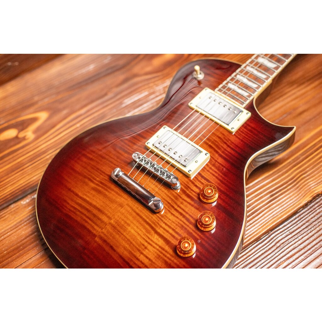 ESP/LTD LTD EC-256FM Electric Guitar, Dark Brown Sunburst