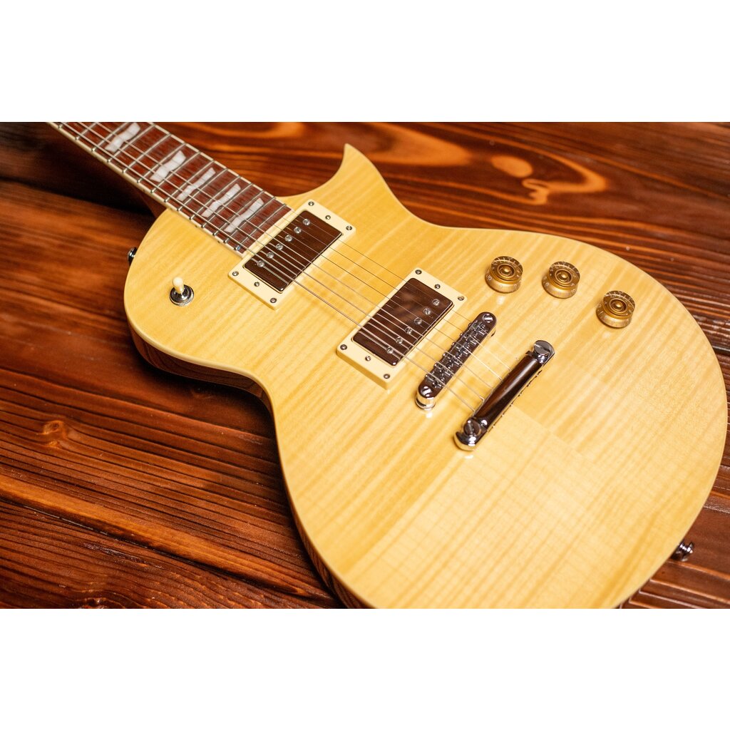 ESP/LTD LTD EC-256FM Electric Guitar, Vintage Natural