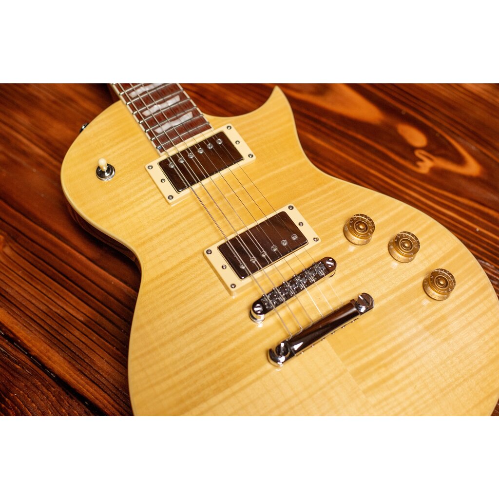 ESP/LTD LTD EC-256FM Electric Guitar, Vintage Natural