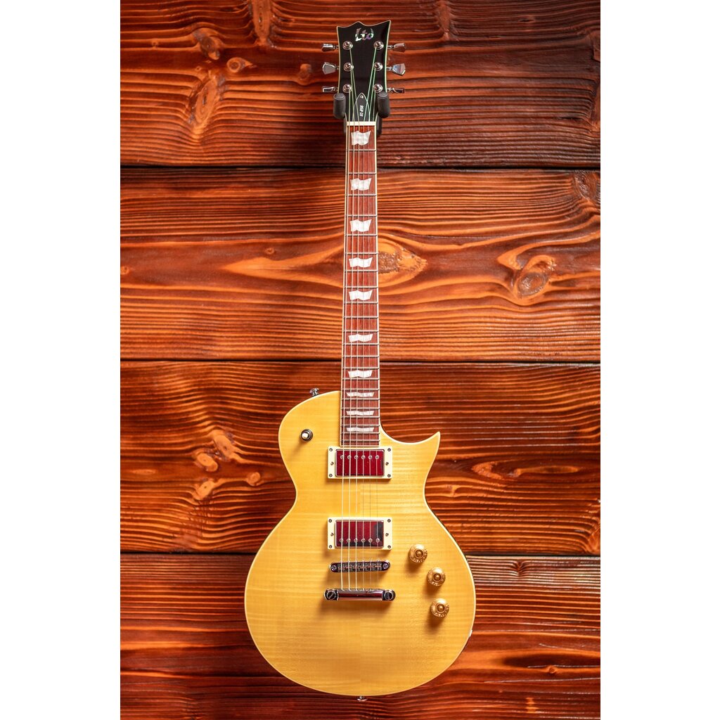 ESP/LTD LTD EC-256FM Electric Guitar, Vintage Natural