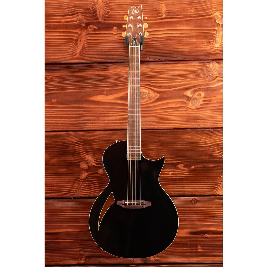 ESP/LTD LTD TL-6 Thinline Acoustic/Electric Guitar, Black