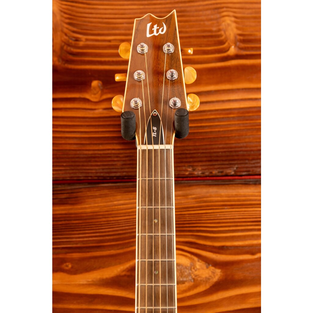 ESP/LTD LTD TL-6 Thinline Acoustic/Electric Guitar, Black