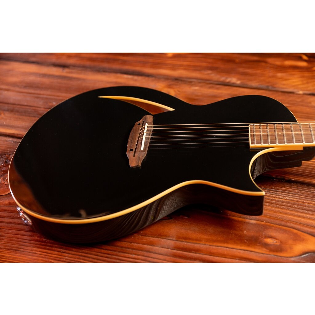 ESP/LTD LTD TL-6 Thinline Acoustic/Electric Guitar, Black