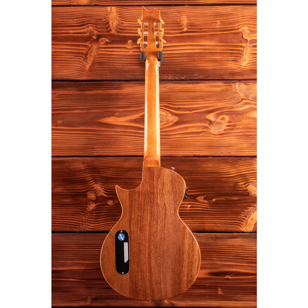 ESP/LTD LTD TL-6N Thinline Acoustic/Electric Guitar with Nylon Strings, Natural