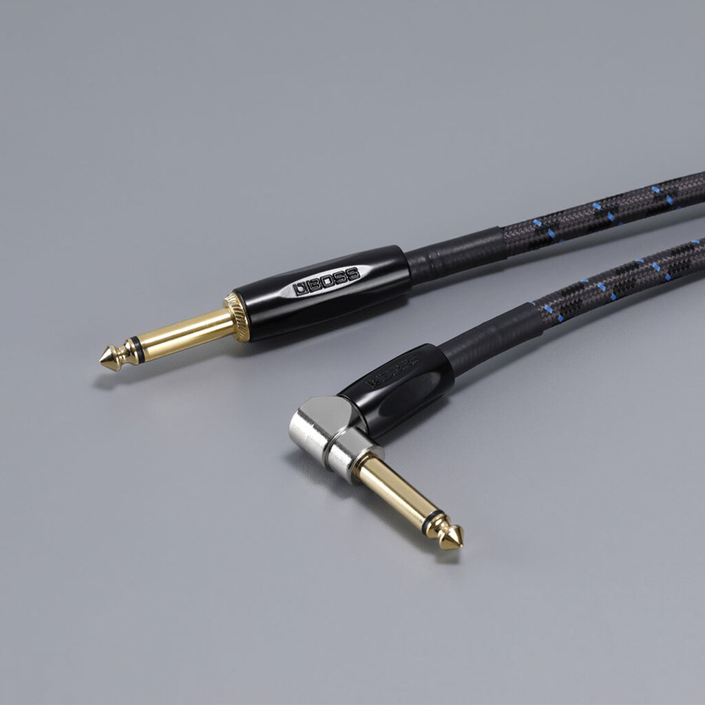 Boss Boss BIC-10A Instrument Cable with Angled & Straight Connectors, 10'